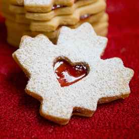 Almond Shortbread Cookie Sandwiches