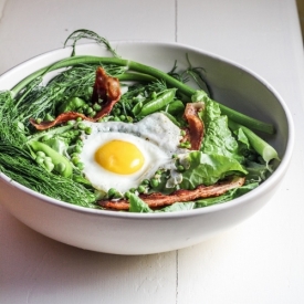 Pea, Fennel, and Bacon Salad