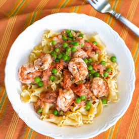 Shrimp Pasta and Fresh Tomato Sauce