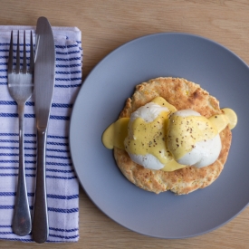 Poached Eggs on Flatbread