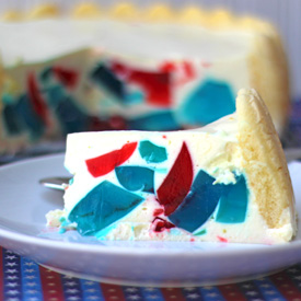 Patriotic Cut Glass Cake