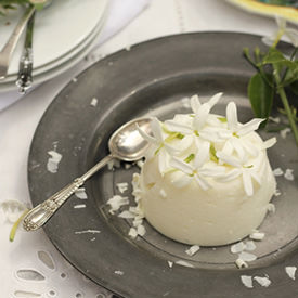 White Chocolate Jasmine Panna Cotta