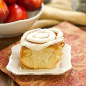 Nectarine Cinnamon Rolls