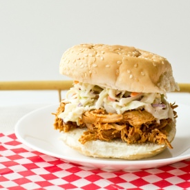 Shredded BBQ Chicken Sandwiches