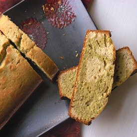 Green Tea Almond Quick Bread