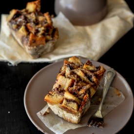 Nutella “Muffin” Pudding