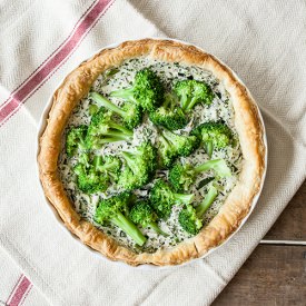 Broccoli + Gorgonzola Pie