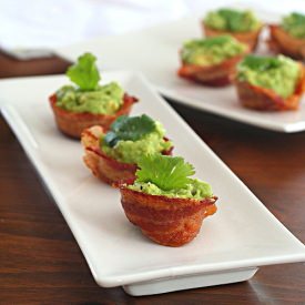 Mini Bacon Guacamole Cups