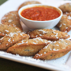 Grilled Chicken Toasted Ravioli