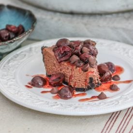 Chocolate Cherry Cheesecake