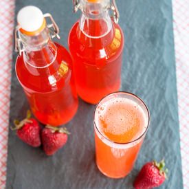 Strawberry Kombucha