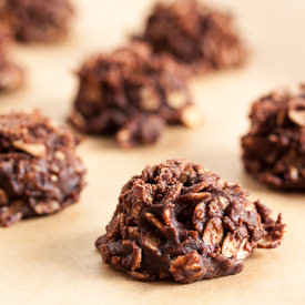 Chocolate Peanut No-Bake Cookies