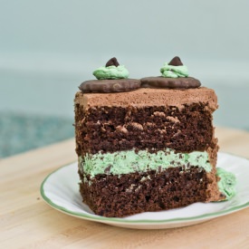 Grasshopper Mint Chocolate Cake