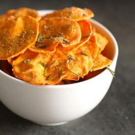 Microwave Sweet Potato Chips