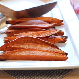 Roasted Sweet Potato Wedges