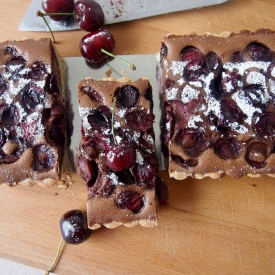 Chocolate and Cherry Tart