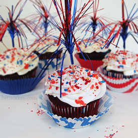 Firecracker Cupcakes