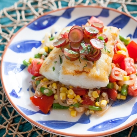 Cod with Summer Succotash