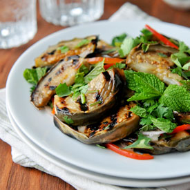 Thai-Style Grilled Eggplant Salad