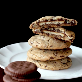 Chocolate Ritz Stuffed Cookies