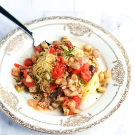 Eggplant Pomodoro Pasta