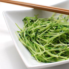 Sautéed Sesame Pea Shoots