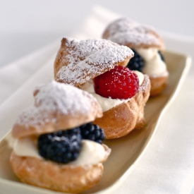 Choux Puffs with Mascarpone