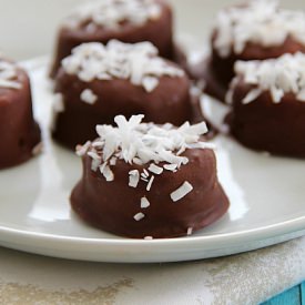 Chocolate Covered Banana Bites