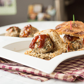 Italian Turkey Meatball Sliders