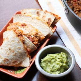 Tex-Mex Sloppy Joe Quesadillas