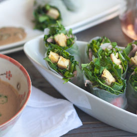 Herby Kale Salad Rolls