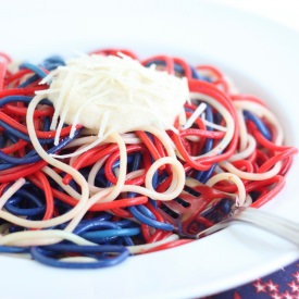 Red, White, & Blue Spaghetti