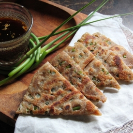 Garlic Scape Pancakes