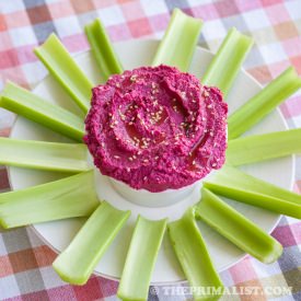 Roasted Beet Hummus (Paleo, Vegan)