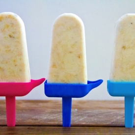 Creamy Banana Coconut Popsicles