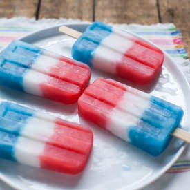 Red, White & Blue Popsicles