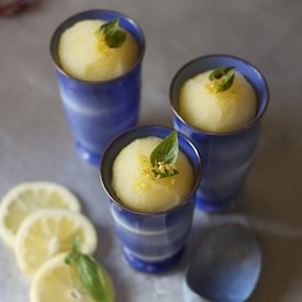 Lemon Basil Sorbet