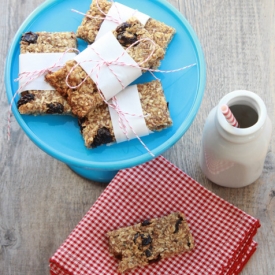 Clean Cherry & Walnut Granola Bars