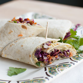 Avocado White Bean Wraps