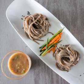 Cold Soba with Peanut Sauce