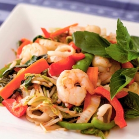 Hot Pepper Stir Fry with Thai Basil