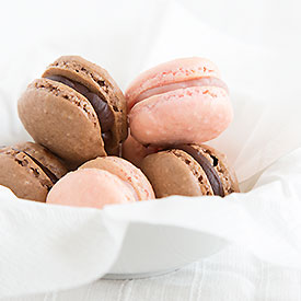 Raspberry-lime Macarons