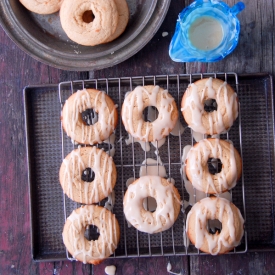 Peach Buttermilk Glazed Donuts