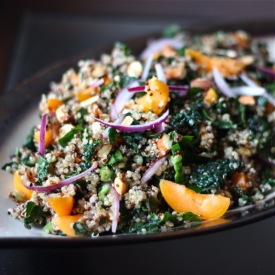 Apricot, Kale, and Quinoa Salad