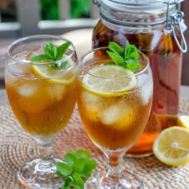 Iced Tea with Lemon and Mint