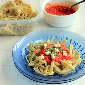 Easy Tomato-Basil Tuna Pasta