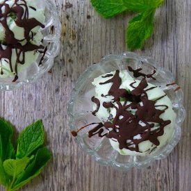 Mint Chip Ice Cream & Magic Shell