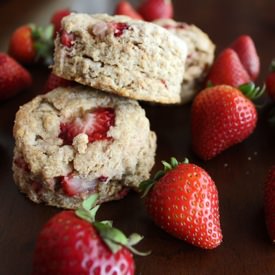 Whole Wheat Strawberry Scones