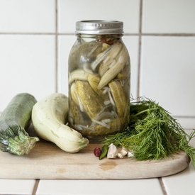 Dill Pickled Squash