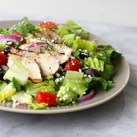 Grilled Greek Chicken Salad